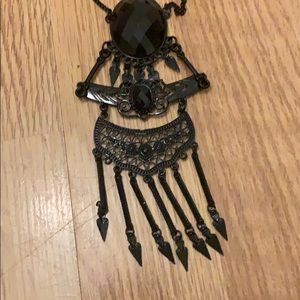 Black necklace boho